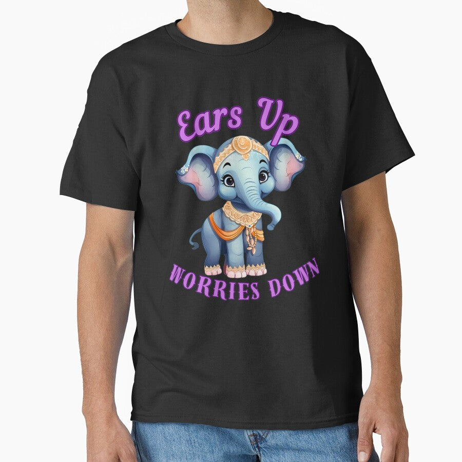 Ears Up, Worries Down. elephant face by ElephantVibes