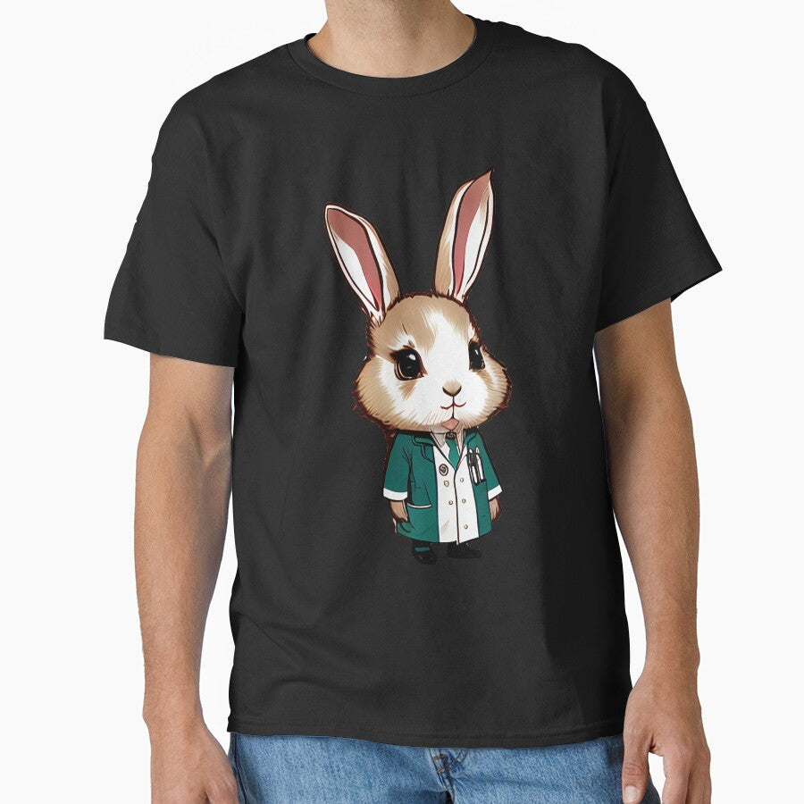 Cute baby doctor rabbit illustration 7 by vishalraifx