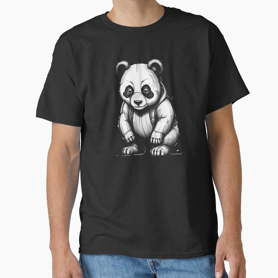 Black and White Panda Sketch by pUNKnown
