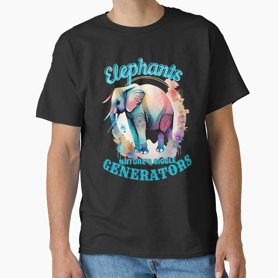 Elephants: Nature's Giggle Generators. colorful elephant by ElephantVibes