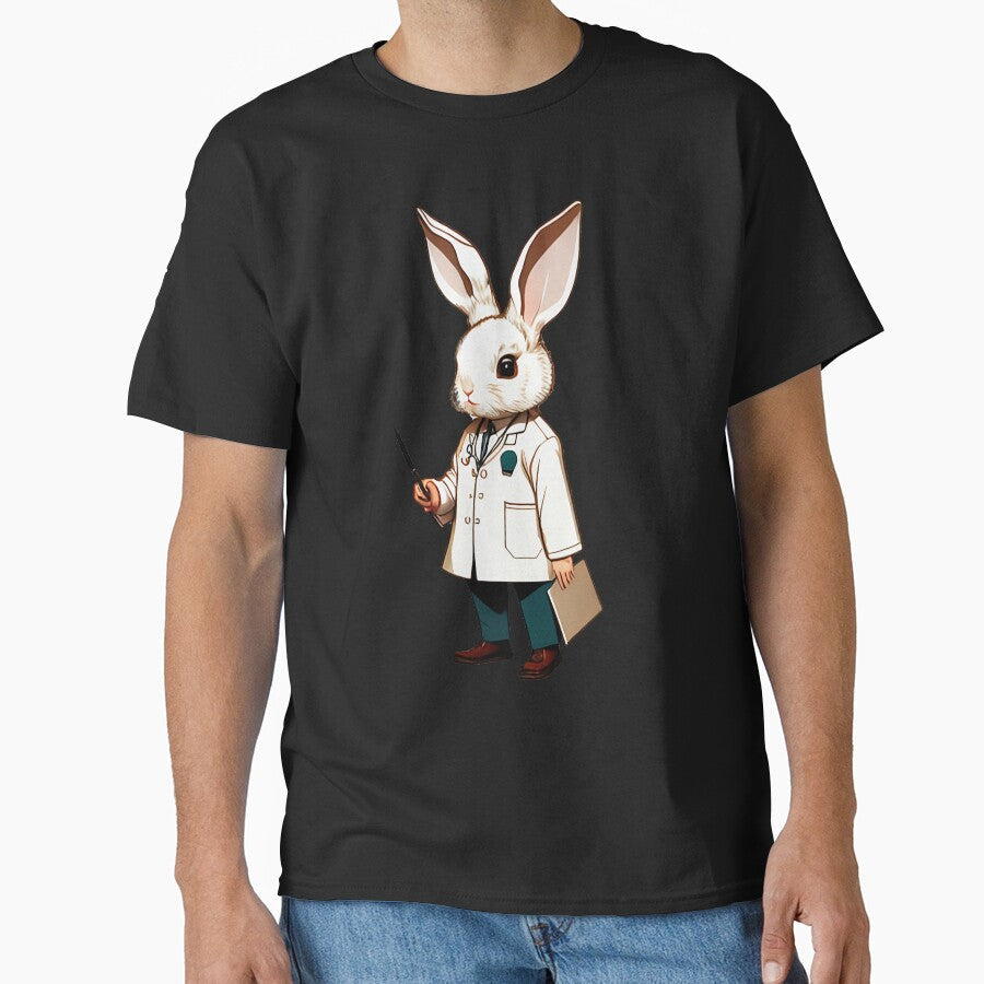 Cute baby doctor rabbit illustration 2 by vishalraifx