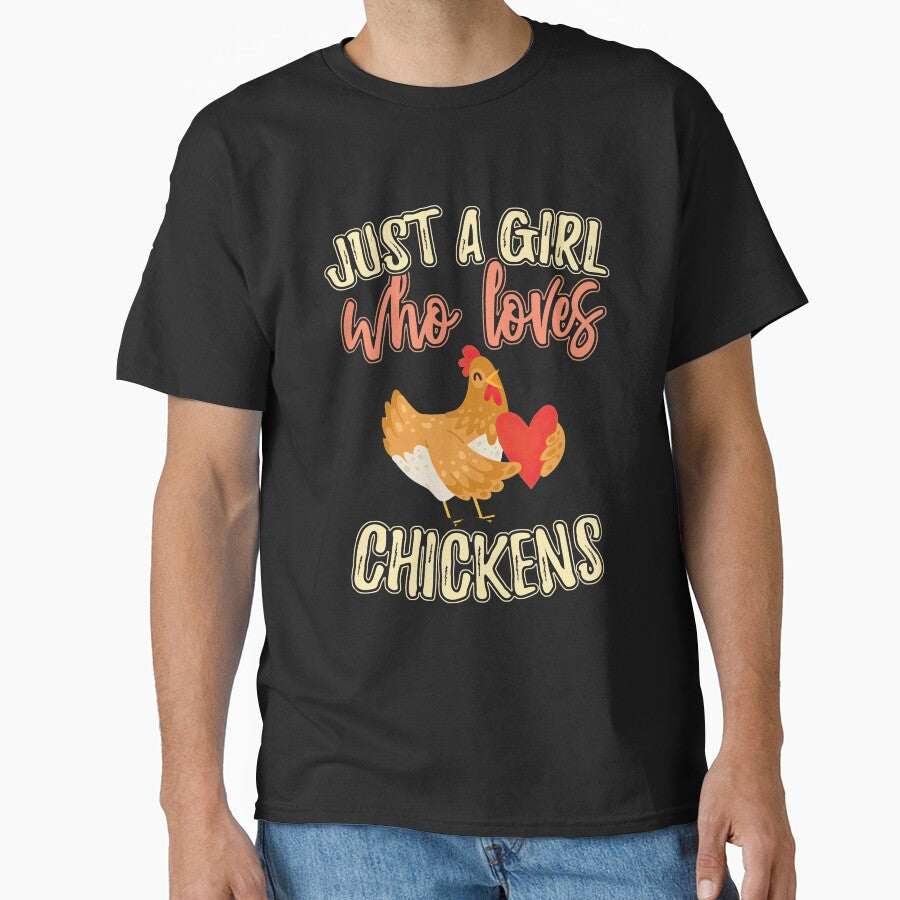 Just A Girl Who Loves Chickens by MobertsonArt