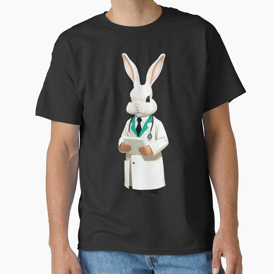 Cute baby doctor rabbit illustration 9 by vishalraifx