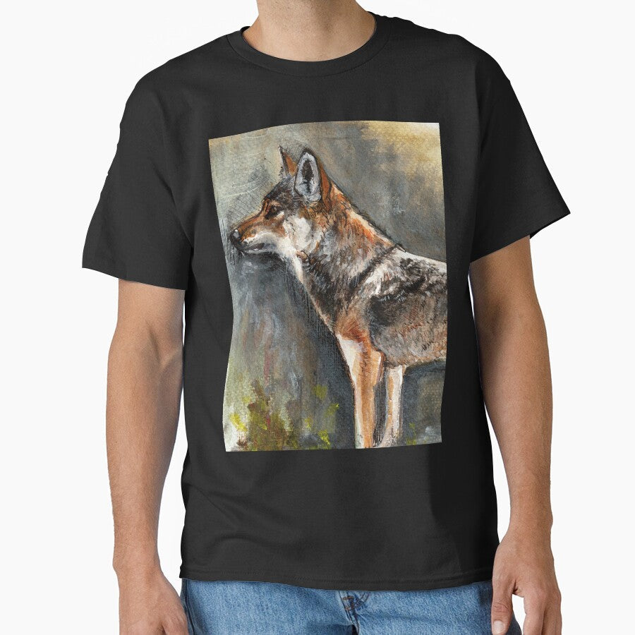 Eastern Wolf Watercolor by belettelepink
