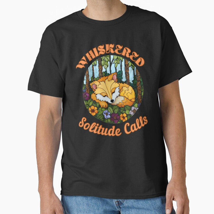 Whiskered Solitude Calls. fox portrait by FoxVibes