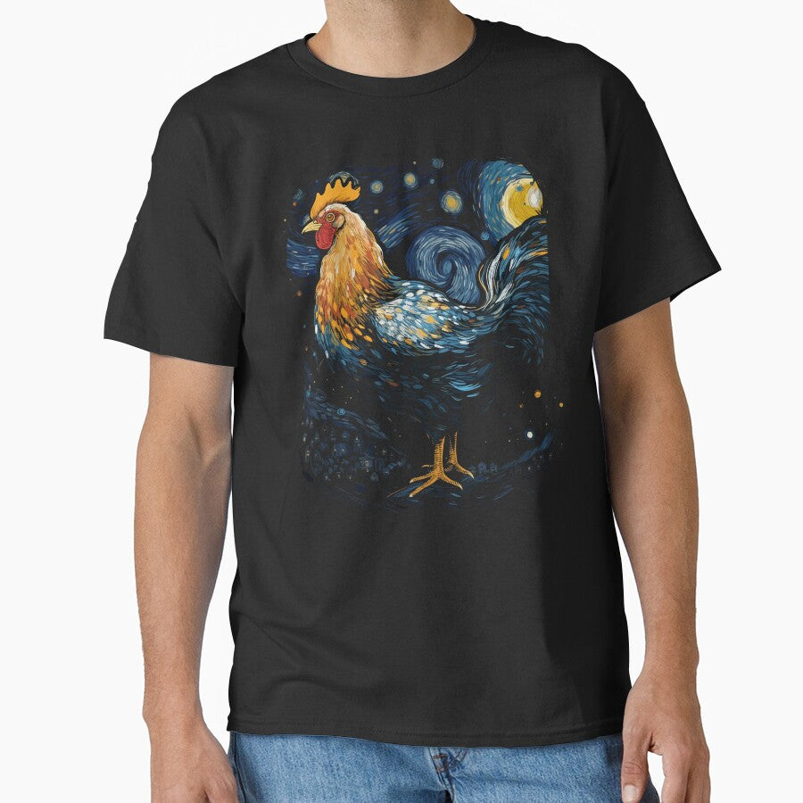 Starry Night Farm Chicken Gifts Funny Chicken by KsuAnn