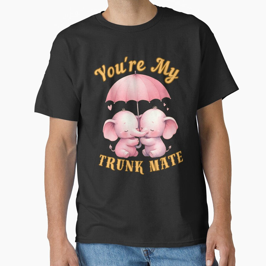 You're My Trunk Mate. watercolor elephant by ElephantVibes