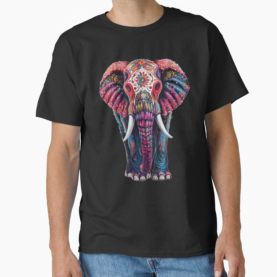 Elephant Portrait. sugar skull day, day of the dead, calavera, mexican skull, colorful skull, candy skull by ElephantVibes