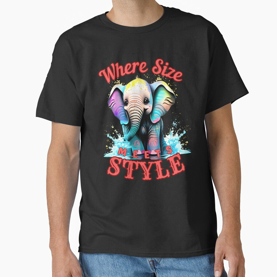 Where Size Meets Style. colorful elephant by ElephantVibes
