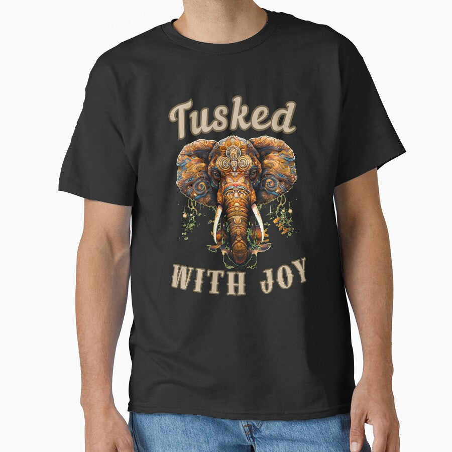 Tusked With Joy. elephant face by ElephantVibes