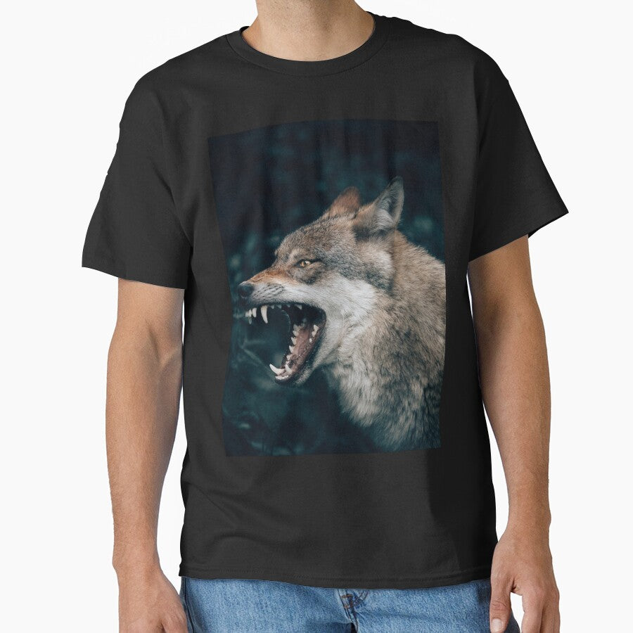 Growling Teeth Grey Wolf by Alladin7