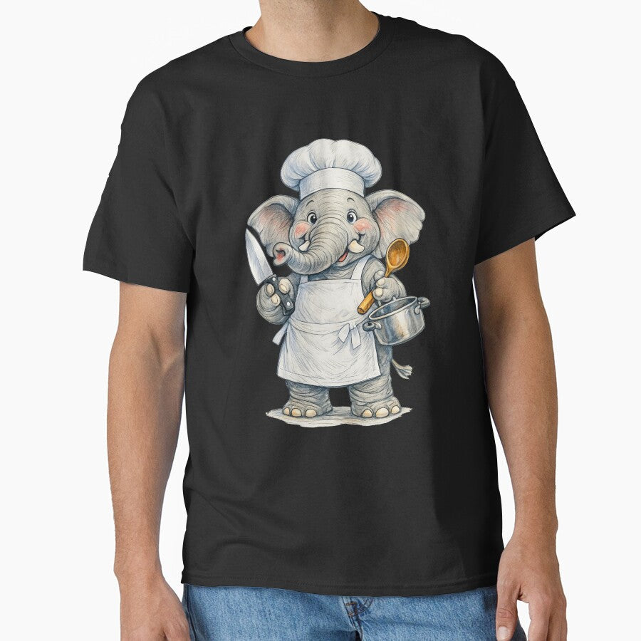 Cute Chef Elephant Clipart by Felixuss