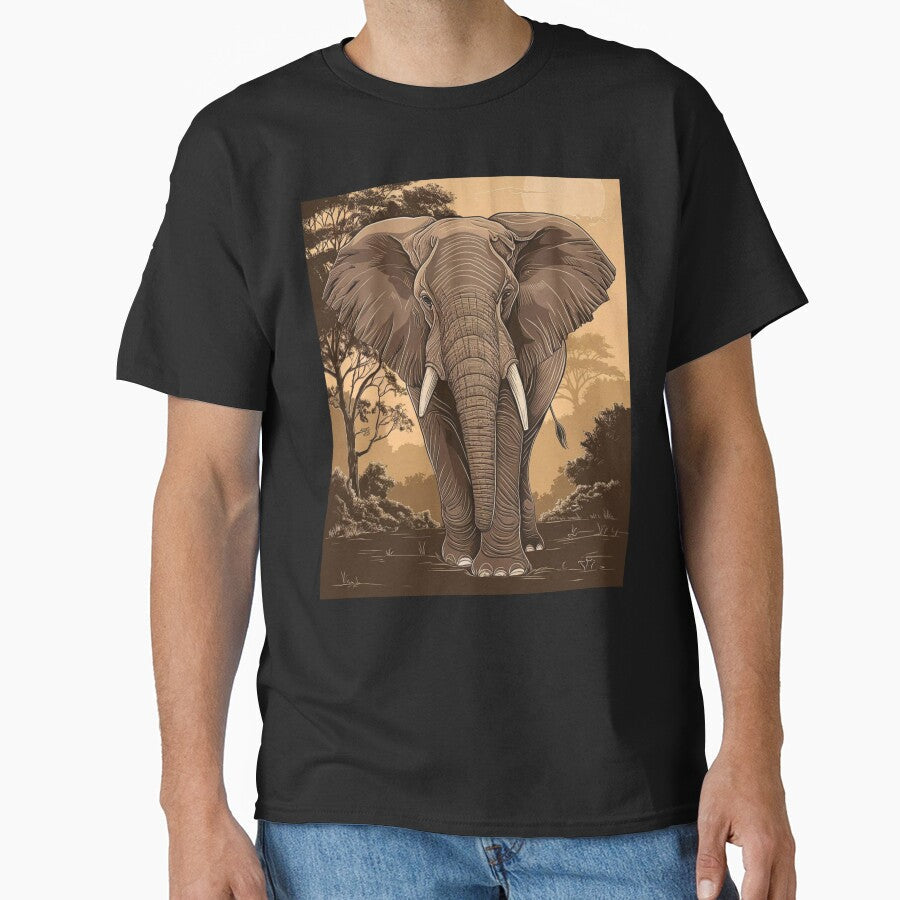Elephant Portrait. elephant line, elephant drawing, abstract elephant, colorful elephant by ElephantVibes