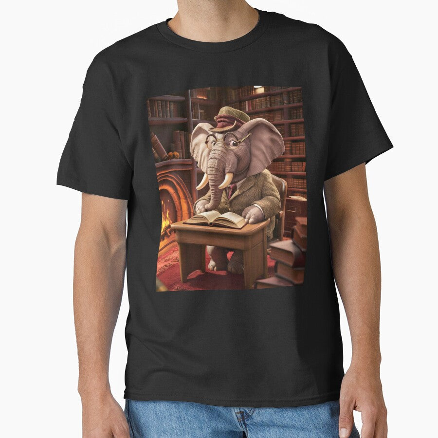 Elephant Portrait. elephant with glasses, elephant character by ElephantVibes