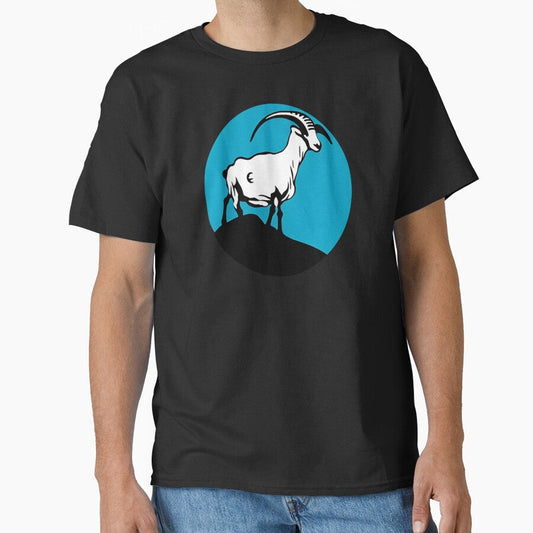 "Majestic Goat on the Hill" Sticker Design by Litheon