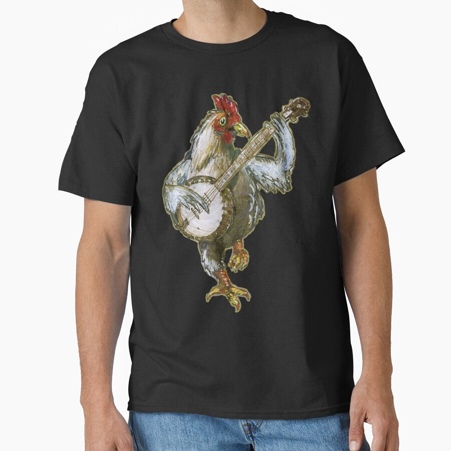 Banjo Playing Chicken by shopBMAC