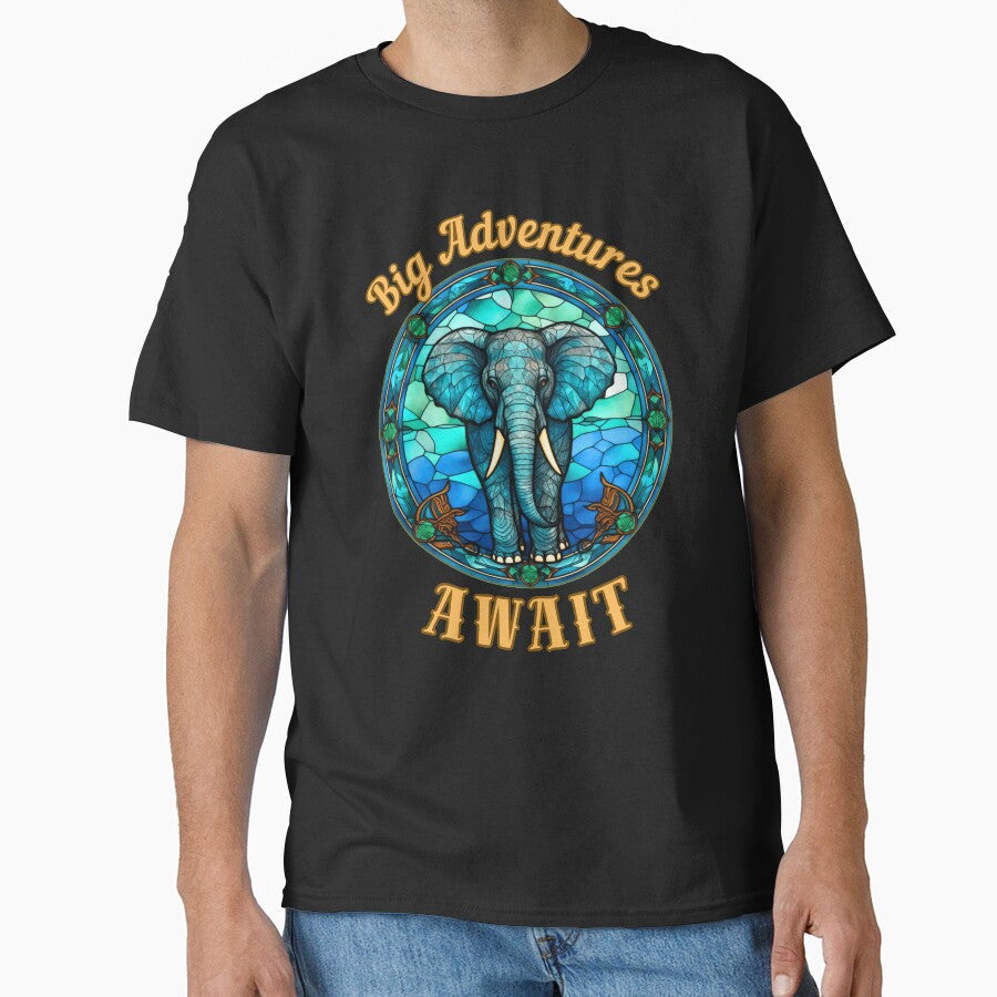Big Adventures Await. watercolor elephant by ElephantVibes