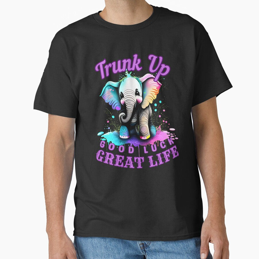 Trunk Up, Good Luck, Great Life. elephant quote by ElephantVibes