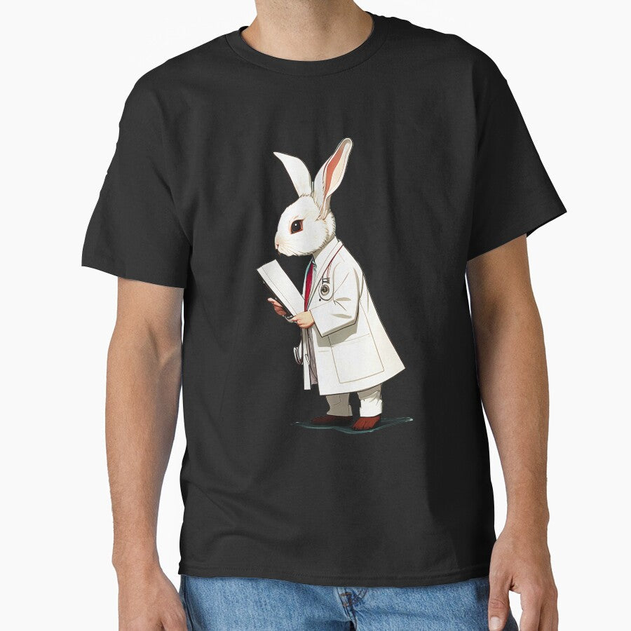 Cute baby doctor rabbit illustration 1 by vishalraifx
