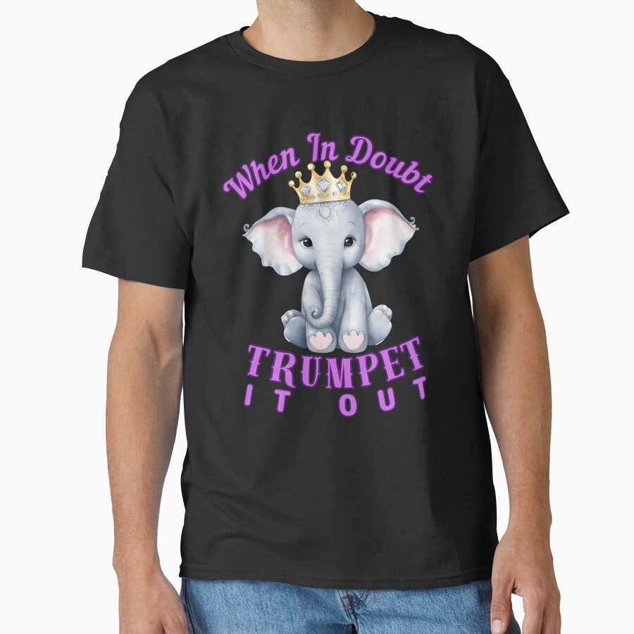 When In Doubt, Trumpet It Out. elephant face by ElephantVibes