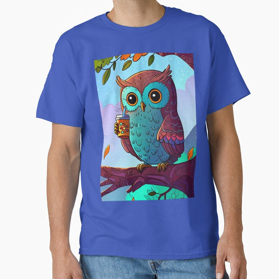 Owl on Branch by M-Y-A-R-T-