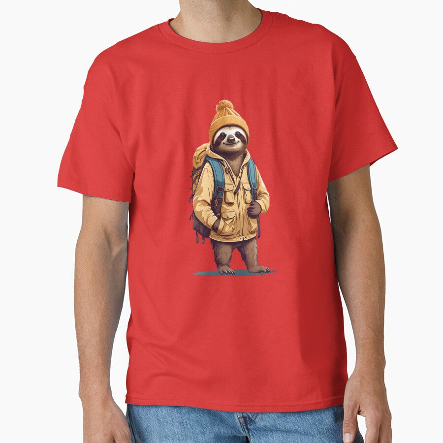 Sloth cub explorer cartoon graphic design for kids by CedricNorbinho