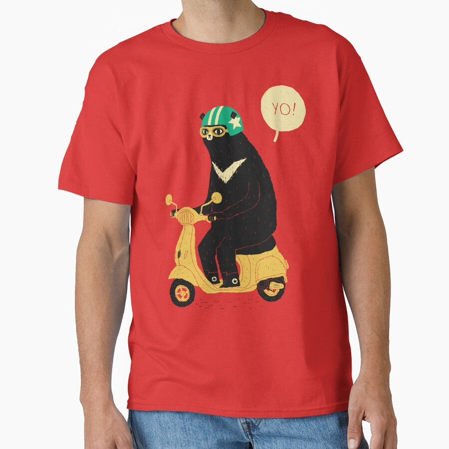scooter bear by louros