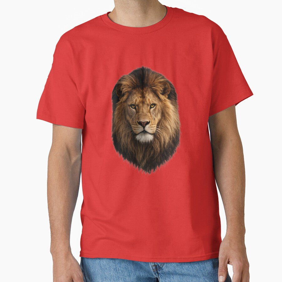 Realistic Lion Head Powerful Wildlife Design by HayatDesigns19