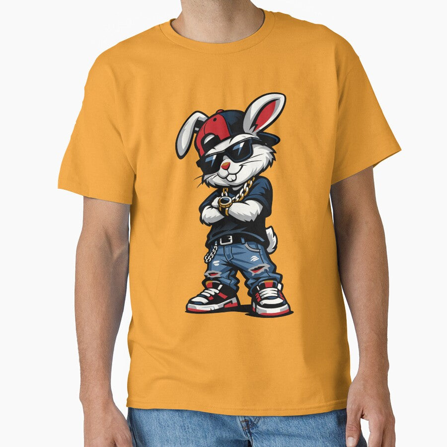 Bunny Face with Sunglasses Cap Easter Day for Boys Men Kids by Colorfulman
