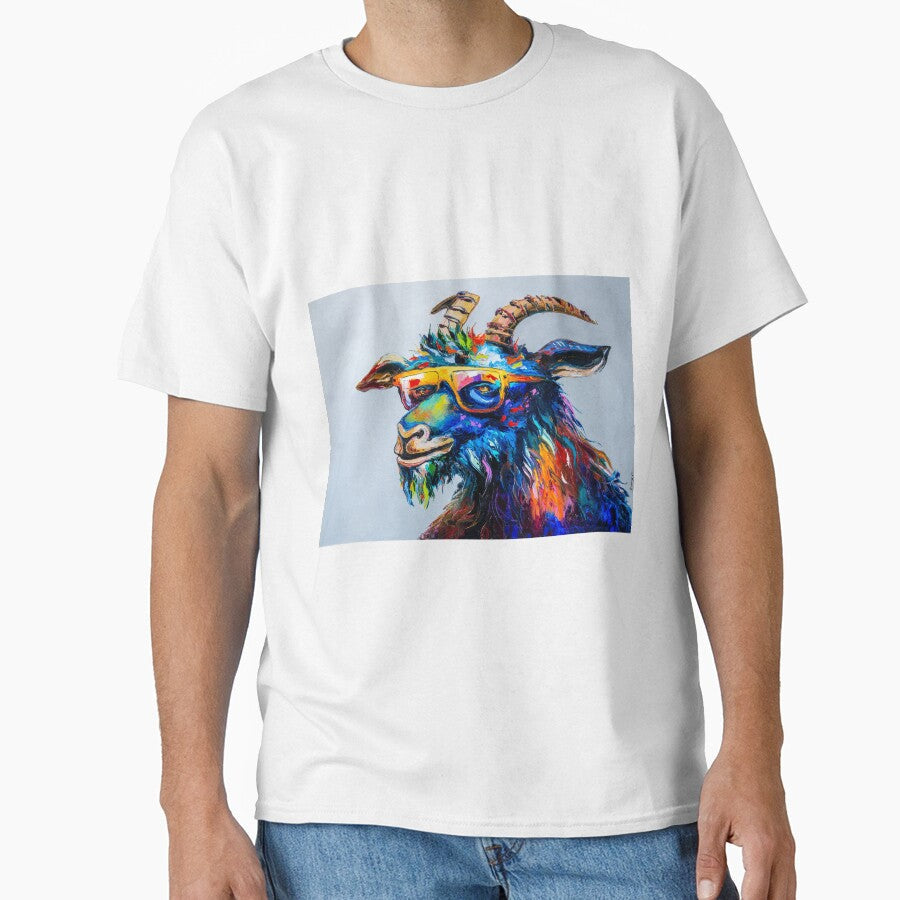 Goat in sunglasses by VladArt House