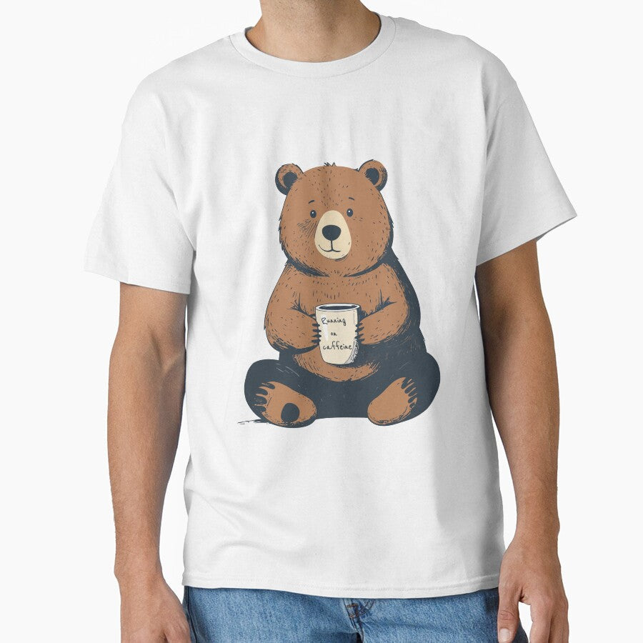 Bear & Coffee – Cute Coffee Lover Illustration by MarWachaN
