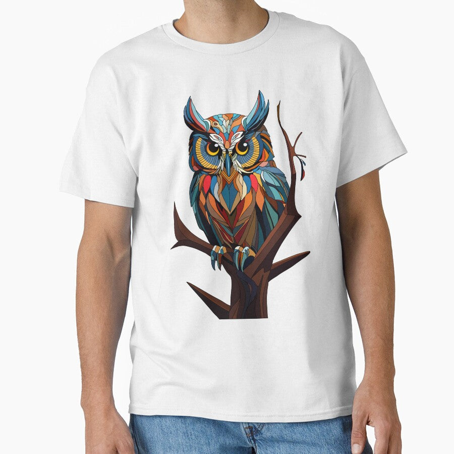 Owl in a tree by Sfumata Illustration