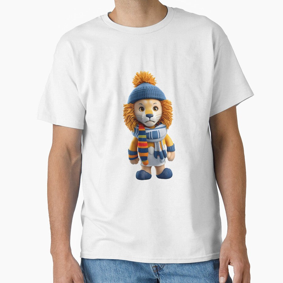 CUTE 3D ANIMAL CHARACTERS OF A LION WITH HAT by infinitearte