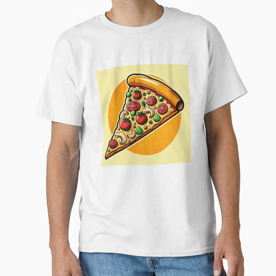 Slice of Pizza Pop Art Style by artofuniverse