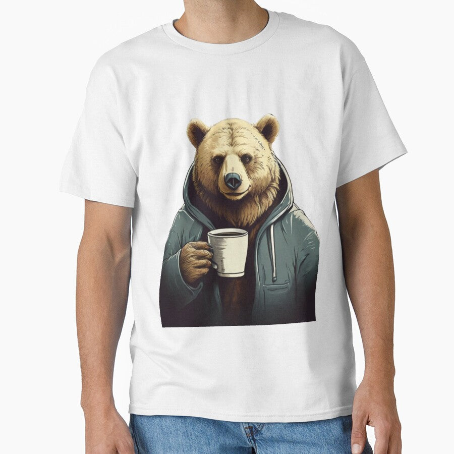 Bear drinking coffee by Art-Design-EM