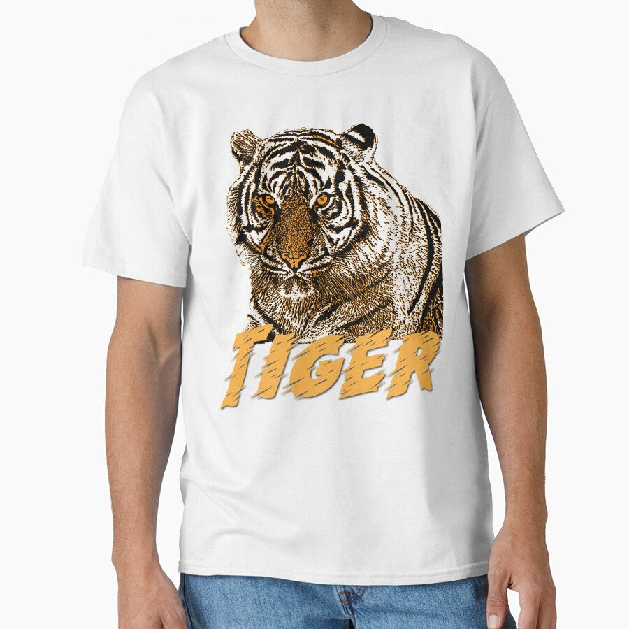 orange tiger by Stickers void
