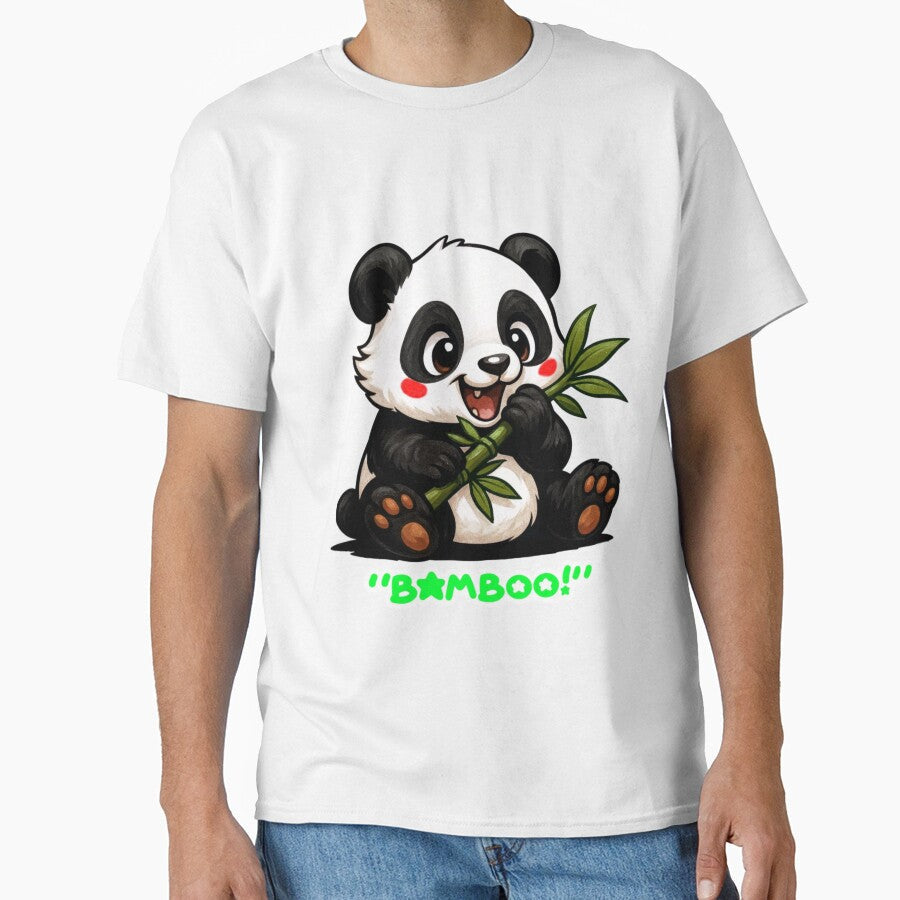 A Chibi Panda eating Bamboo by The-graphic-Artist