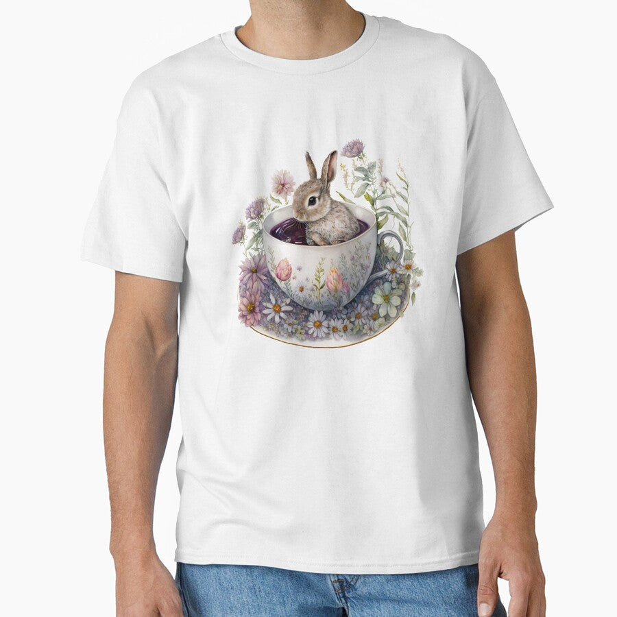 Cute Teacup Animal Rabbit with Flowers #10 by Synthetic-Intel