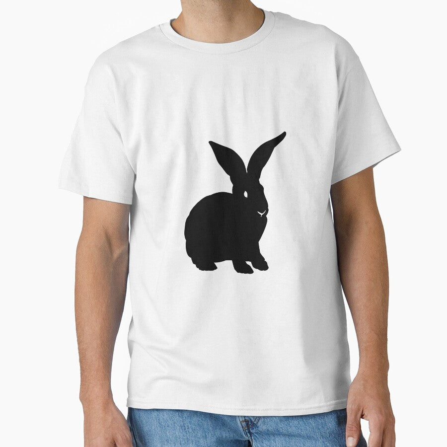 Rabbit Black Silhouette Animal Pet Cool Style by gin3art