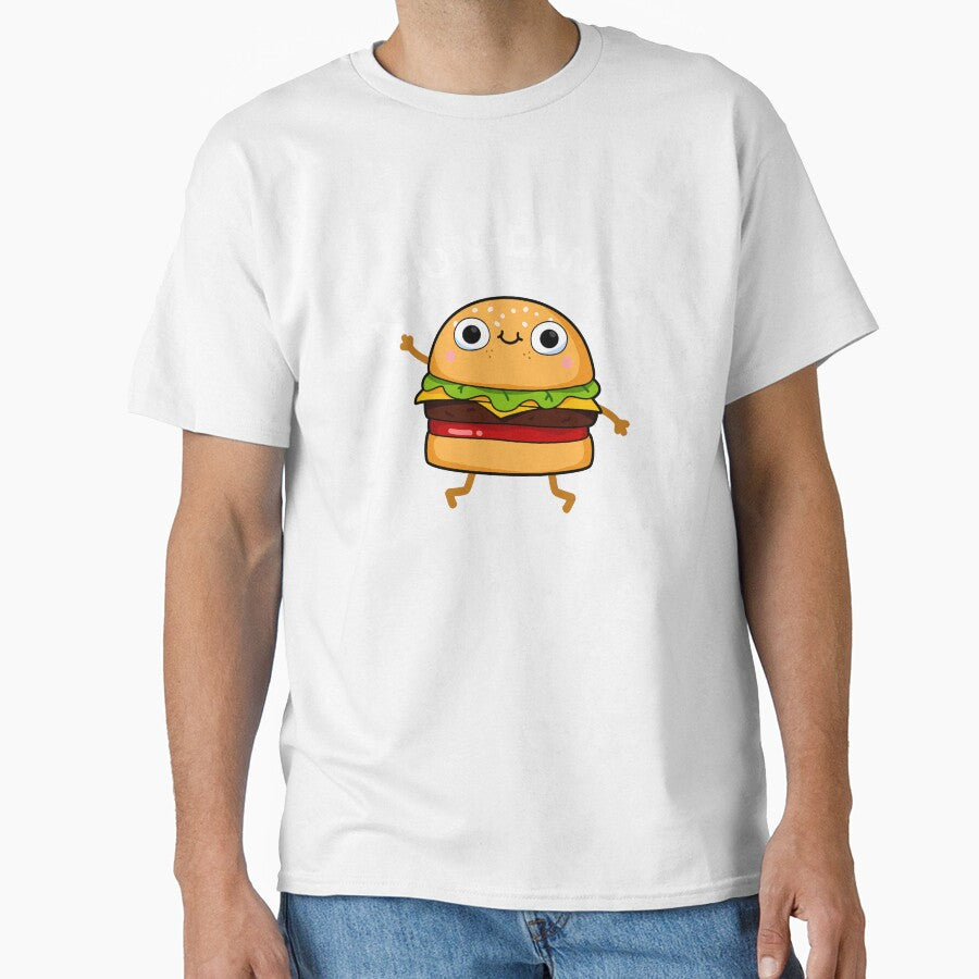 A-bun-dance Funny Dancing Burger Puns (Dark BG) by punnybone