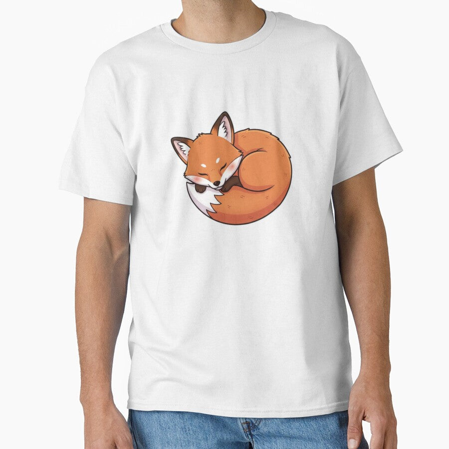 Cute Sleeping Kawaii Fox by Jackstudioo