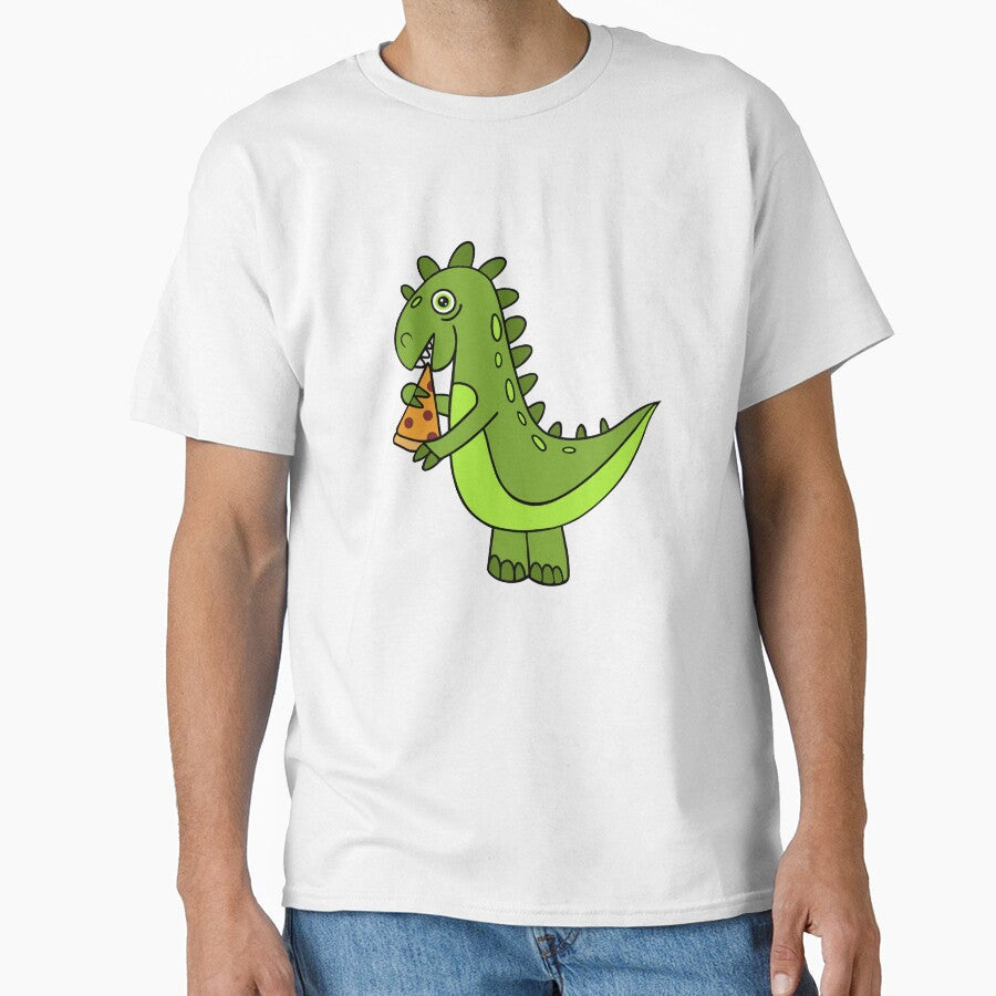 Dinosaur Pizza by Sartoris Art