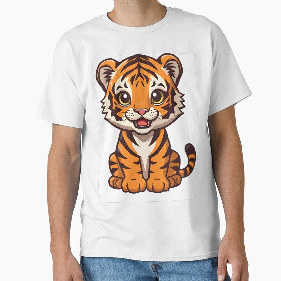 Kawaii Tiger Cartoon Sticker by Teewave-Ashish