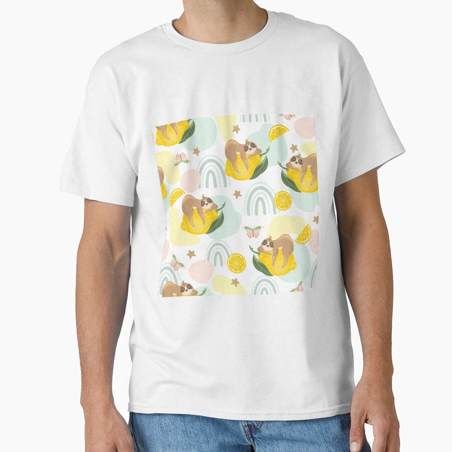 Sloth On Lime With Lime Slices by CatheriLove