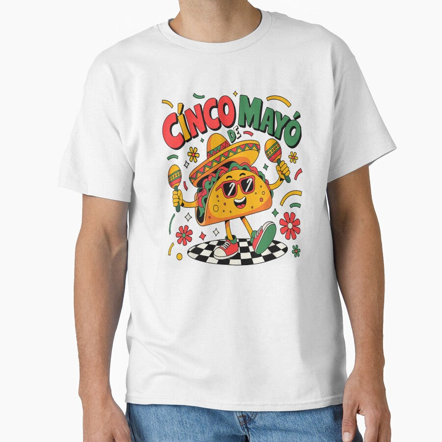 Happy Cinco De Mayo Dancing Taco With Maracas Funny Mexican Fiesta by Serene woods