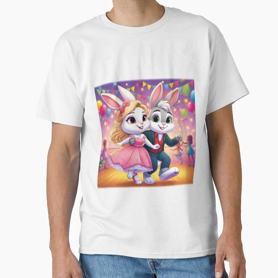 Rabbit Couple Dancing at the party by Mywaymylife