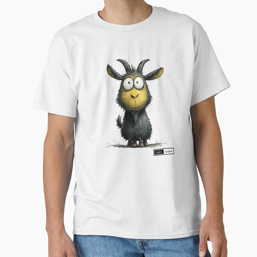 Funny cartoon goat - Just a goat design by CleanDecor