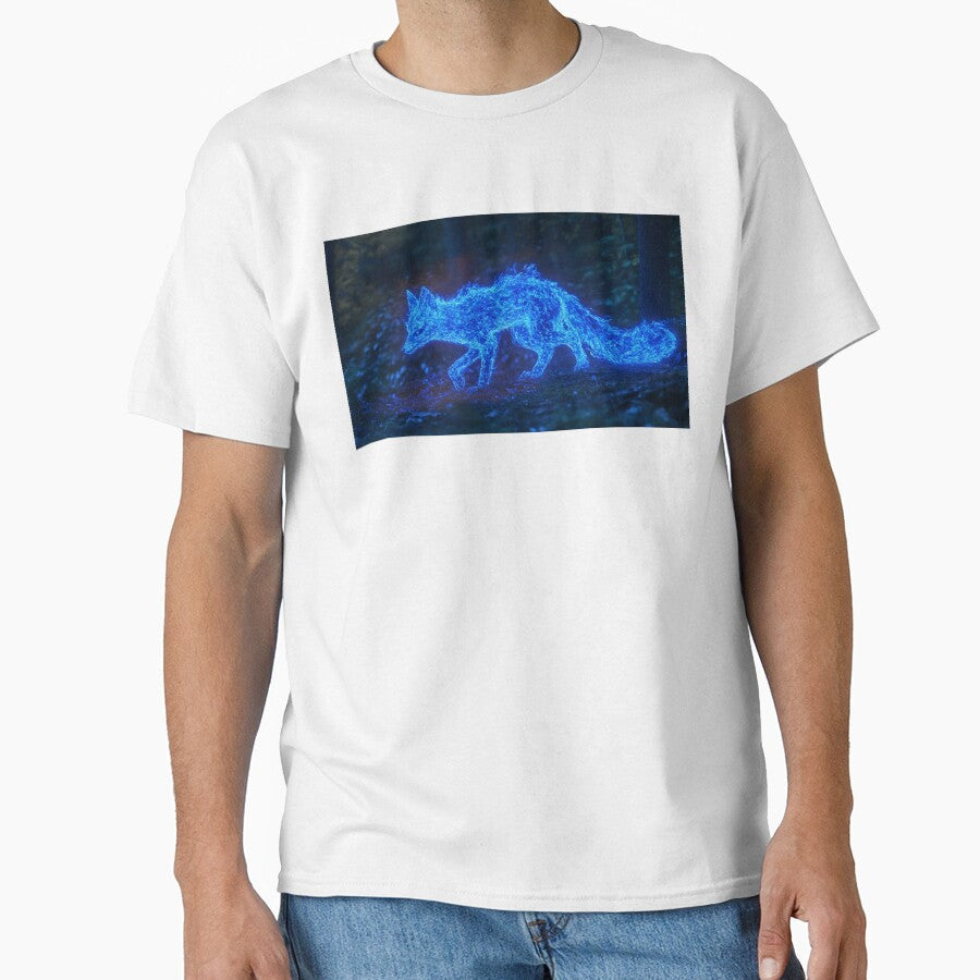 Fox Spirit in a Mystical Blue Energy Glow by Amr Siam