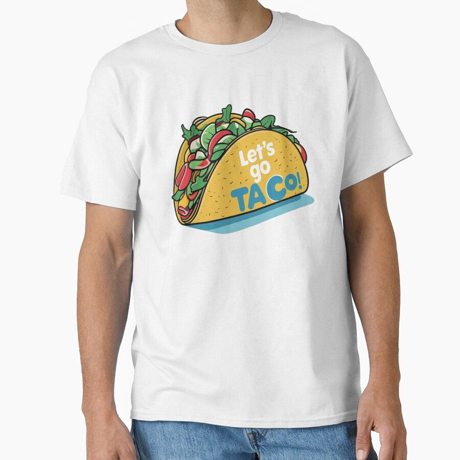 Let’s Go Taco! Bold & Fresh Funny Taco Design – Foodie Humor Art by Dokak Shop