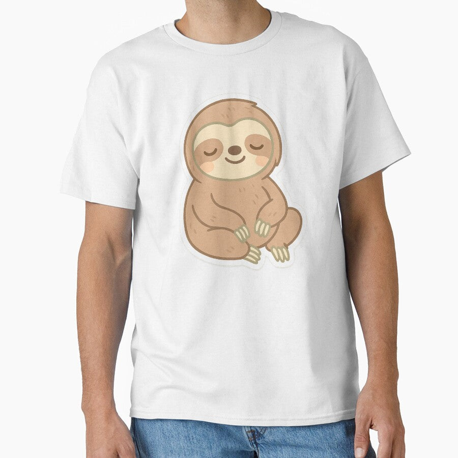 Chibi Happy Sloth Sticker by StickMint